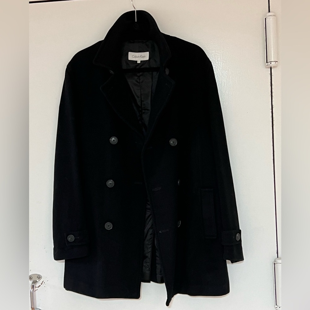 Calvin Klein Black pea coat